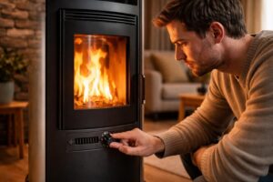 découvrez comment régler le débit d'air de votre poêle à granulés grâce à notre guide complet pour les débutants, pour un chauffage optimal et économique.